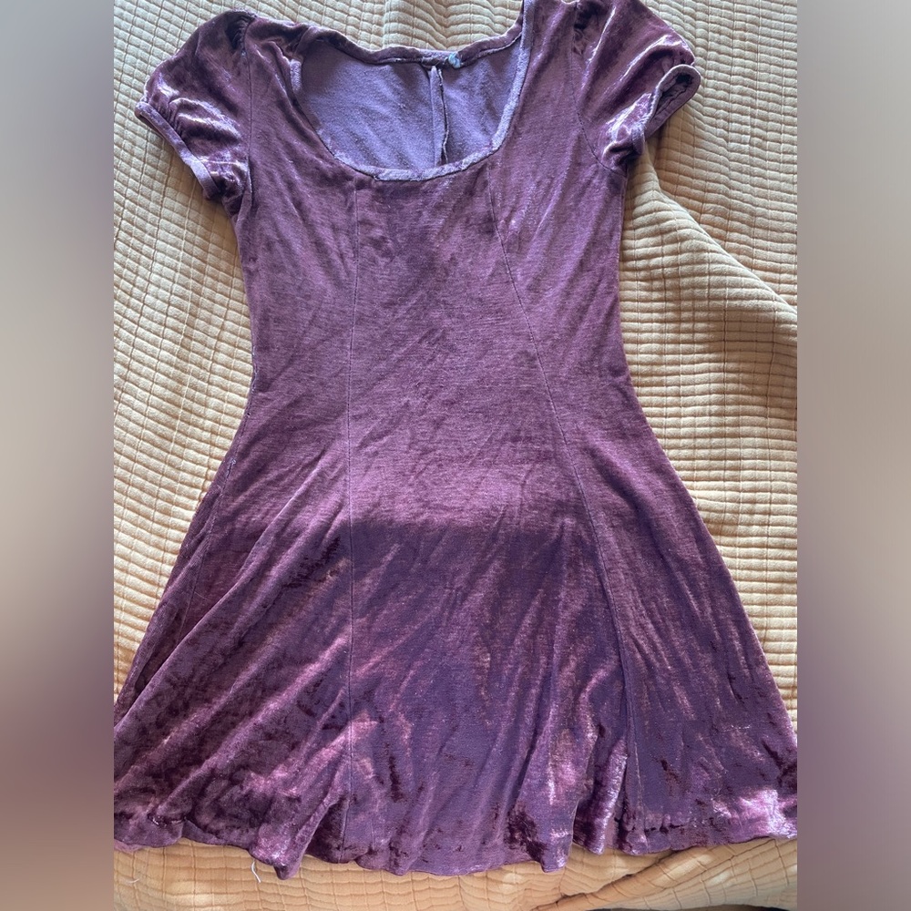 Vintage velvet mini dress